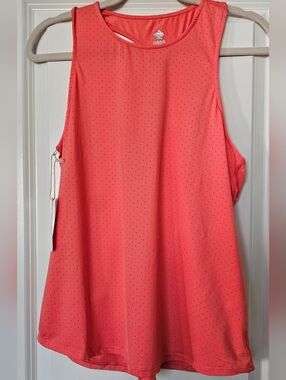 Rabbit Running Tank Top Women’s Large Neon Coral Lightweight Performance NWT